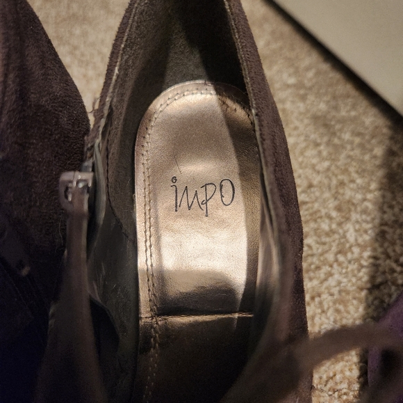 Impo Brown Lace Up Heels Booties Size 9.5 - Picture 12 of 13